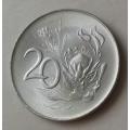 1967 Afrikaans uncirculated nickel 20c (low mintage)
