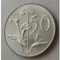 Scarcer 1967 English uncirculated nickel 50c (low mintage)