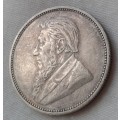 Very nice 1897 ZAR Kruger silver 2 Shillings in XF