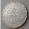1895 ZAR Kruger silver 2 1/2 Shillings with VF Details