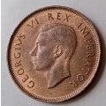 High grade 1945 union 1/2 penny in AU
