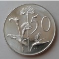 1969 English uncirculated nickel 50c (low mintage).