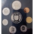 Nice 1989 Switzerland proof coin set in case