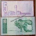 1980s R5 and R10 note set
