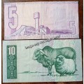 1980s R5 and R10 note set.