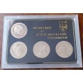 1989 Isle of Man bicentenary of George Washington`s Inauguration unc crown set in case