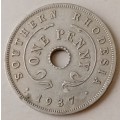 1937 Southern Rhodesia penny