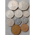 Lot of x10 British coins