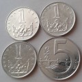 Lot of x4 Czech Republic coins
