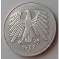 1982 German 5 Mark