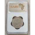 1929 Union silver 2 Shillings SANGS VF20