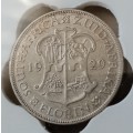 1929 Union silver 2 Shillings SANGS VF20