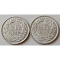 1968/1969 Switzerland 1/2 Franc