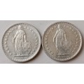 1974/1976 Switzerland 1/2 Franc