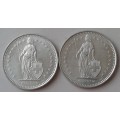 1984/1987 Switzerland 1/2 Franc