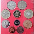 2003 Great Britain brilliant uncirculated 10 coin set in folder