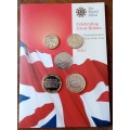 2011 Great Britain uncirculated commemorative 13 coin set in Royal Mint presentation pack