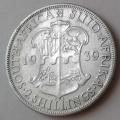 Nice 1939 Union silver 2 Shillings in VF+