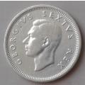 1948 Union silver sixpence