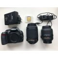 Nikon D3100 DSLR Camera Kit with 18-55mm and 55-200mm Lenses