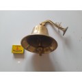 14cm diameter Wall Mountable Brass Bell