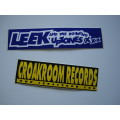 Leek and the Bouncing Uptones & Croakroom Records Stickers
