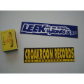 Leek and the Bouncing Uptones & Croakroom Records Stickers
