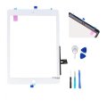 White Digitizer Repair Kit for iPad 9.7` 2018 iPad 6th Gen touch screen replacement kit + tools