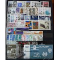 1986 France full set of MNH stamps, with 3 booklets and a sheet of 10 - 52 items - CV $110+