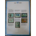 United Nations full set of Vienna MNH stamps 1979-1984 + 1986, 1987 in official German info folder