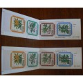 1983 Flowers of Azores booklet of 4 MNH stamps - Printing Error