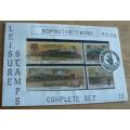 Boputhatswana sealed 1991 set trains in The Union Limited envelope