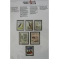 Faroe Islands near-complete set of MNH stamps 1975-1987 in German info folder CV$250+