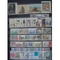 France 1987 lot of 46 MNH stamps + 3 booklets - CV$90+