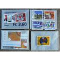 Switzerland 1999 lot of 30 officially cancelled stamps + blocks, strips and sheets - CV$170+