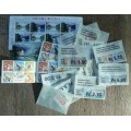 Switzerland 1998 lot of 29 officially cancelled stamps + 3 blocks, booklet & sheet of 8 - CV$90+