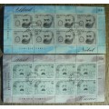 Switzerland 1997 lot of 28 officially cancelled stamps + 2 sheets of 8 + 1 block of 4 - CV$150