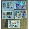 Switzerland 1996 lot of 26 officially cancelled stamps + block of 4 + booklet - CV$70+