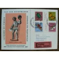 Switzerland 1957 Stamp Day / Tag der Briefmarke express cover Basel to Luzern