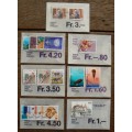 Switzerland 1994 lot of 25 officially cancelled stamps in original envelopes - CV$45+