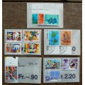 Switzerland 1992 lot of 28 officially cancelled stamps in original envelopes - CV$40+