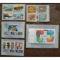 Switzerland 1991 lot of 23 officially cancelled stamps + 1 block of 4 in original envelopes - CV$45+