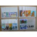 Switzerland 1987 lot of 40 officially cancelled stamps + 1 pair + block of 4, CV$60+