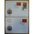 Switzerland 1997 lot of 3 FDCs dual issue with Thailand, plus rare special issue maxicard