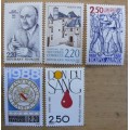 1988 France lot of 41 MNH stamps + 2 PhilexFrance 89 items + 4 booklets - CV$110