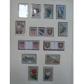 1962 France lot of 43 MNH stamps + booklet + 2 gutter pairs on 4 pages - CV$80