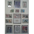 1964 France lot of 38 MNH stamps + strip + booklet on 3 pages - CV$60