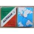 2 rare Booklite Match Co 1960s matchbooks - Alitalia & TAP Portuguese Airways - unused