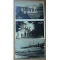 Lot of 3 postcards 1927 & 1929 from Climatic Health Resort Ostseebad Brunshaupten to Wynberg, CT