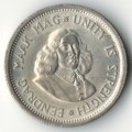 1964 SA 10 Cents aUNC silver, with metal flaws as per scan